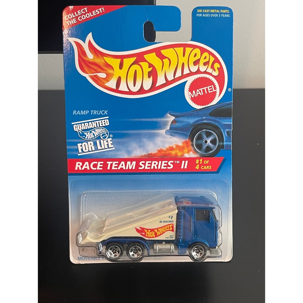 00575 - Hot Wheels Ramp Truck Race Team Series II #1 of 4 Cars Diecast Metal '95